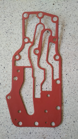 Прокладка теплообменника (головки маслоохладителя) узорная ISBe,4BTA (RED) (АНАЛОГ) (C)